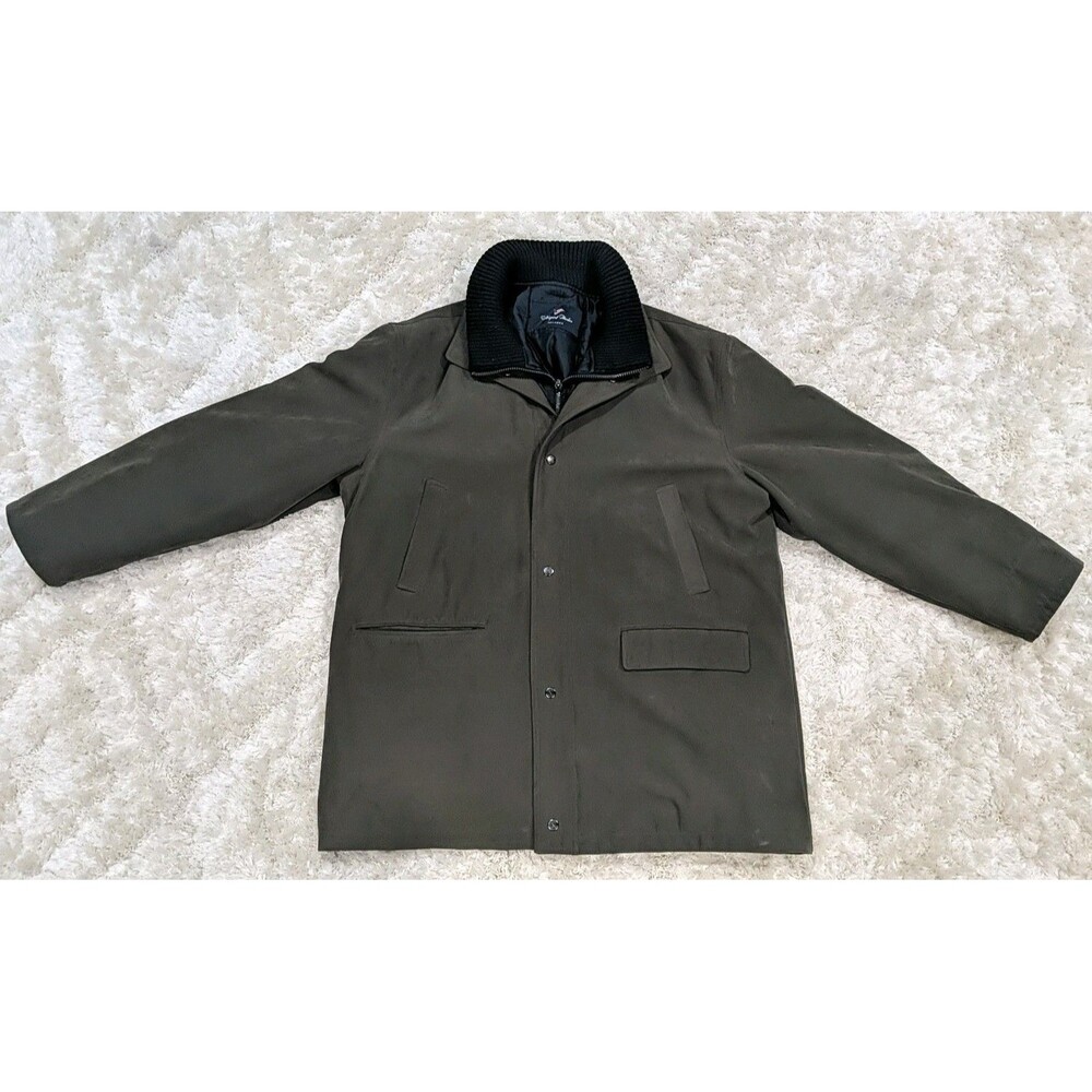 Waterproof Windproof Mens Olive Green XL Coat Removable Liner Newport Harbor